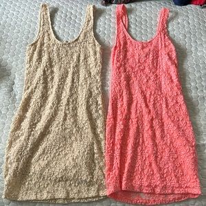 Lace mini dresses
